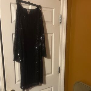 Chico's Black Sequin Top